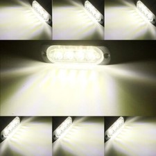 1 Lampeggiante Strobo 12-24V Bianco 4 LED 8W Flash Soccorso Ambulanza Automedica