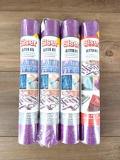 Siser color: Lavender lot of 4 Glitter HTV heat transfer vinyl rolls NEW