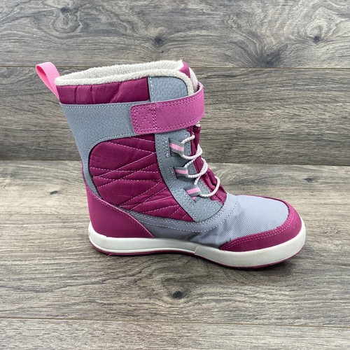 Merrell Waterproof Storm 2.0 Winter Snow Boots Kids Girls Size 1 Hot Pink - Picture 3 of 14