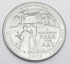 2020 D WEIR FARM QUARTER AVE CIRCULATED **FREE SHIPPING**