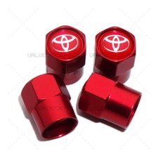 Hex For Red Toyota Emblem Car Wheels Tire Air Valve Caps Stem Dust Cover Sport Hex For Red Toyota Emblem Car Wheels Tire Air Valve Caps Stem Dust Cover Sport