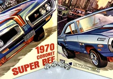 MPC 1970 DODGE CORONET R/T SUPER BEE VINTAGE KIT#1770-200 1/25 NOS CHROME WHEELS