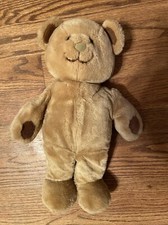 Dakin 1985 Bear Brown Teddy 11" Plush Corduroy Accents Fuzzy Nose Vintage