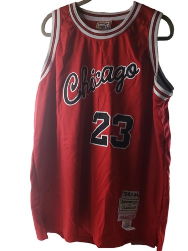 New Nike NBA Chicago Bulls Icon Red Authentic Blank Jersey Size