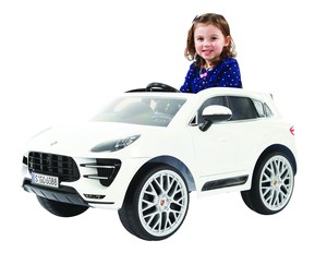 Details About Rollplay Porsche Macan 6 Volt Battery Powered Kids Ride On Car Mp3 White