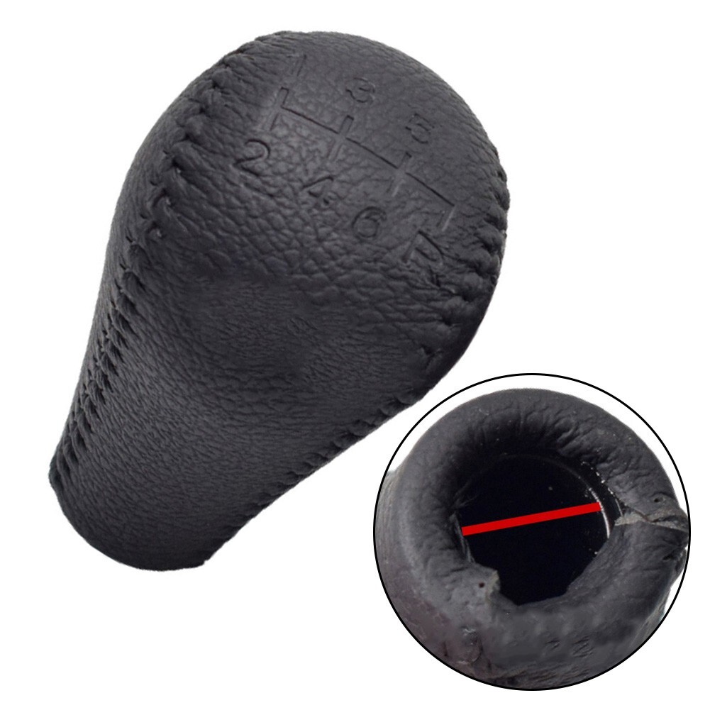 Ergonomic Grip 6 Speed Leather Gear Shift Knob for Nissan For Frontier