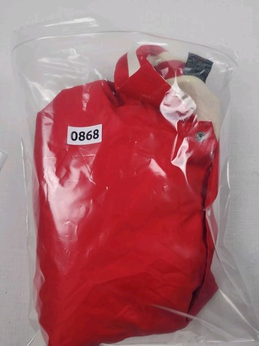 Vintage Aristo Jac Jacket Adult Large Red Snap Up Windbreaker Nylon Coaches Coat - Picture 13 of 13