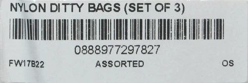 SUPREME NYLON DITTY BAGS SET OF 3   BLACK/GREEN/PINK   F/W 2017   100% AUTHENTIC