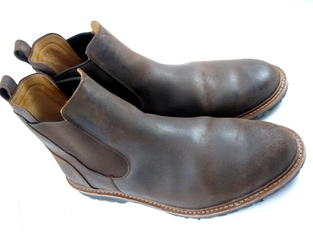 Allen Edmonds "GRAFTON" Hombres Botas Chelsea Sin Cordones 10 EEE Marrón Tabaco (512N) Foto 3 de 4