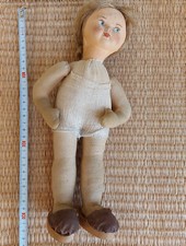 Bambola di stoffa vintage, fatta a mano anni 60 o precedenti, per un progetto