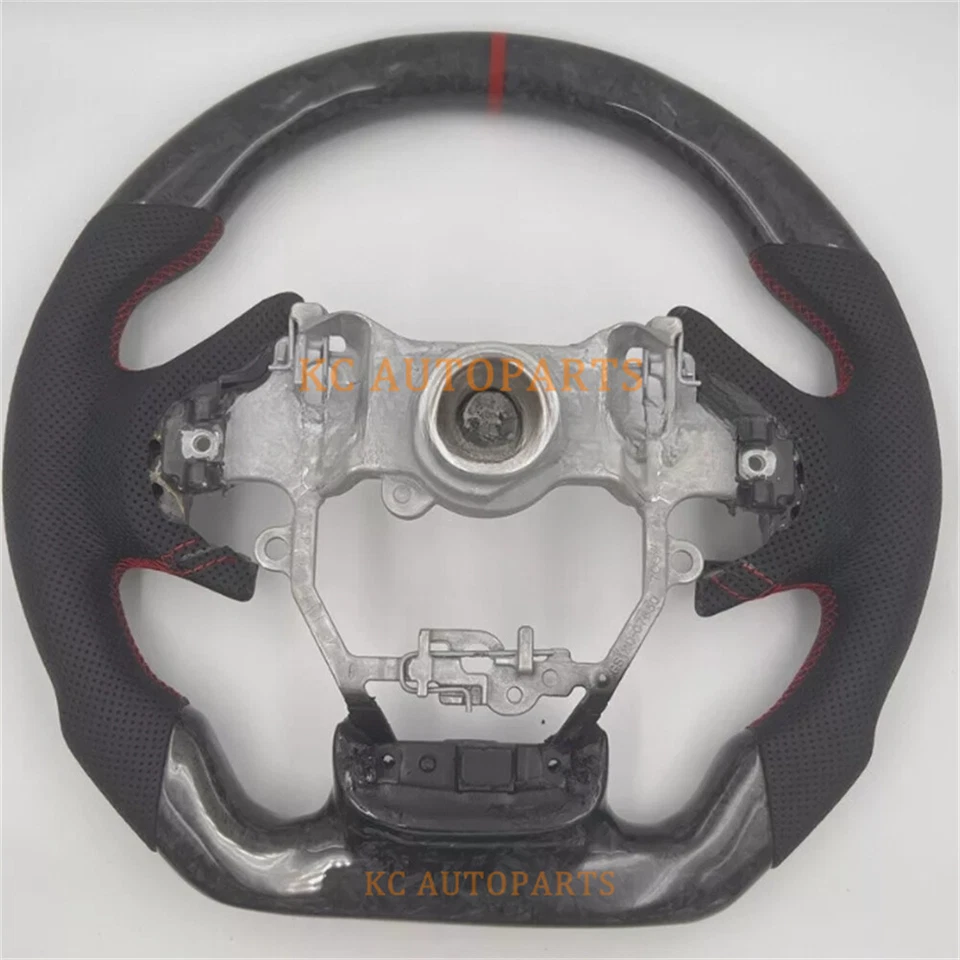 Real Carbon Fiber leather Steering Wheel for 2018-2024 LEXUS LS LS500 LS500h - Image 3 of 4