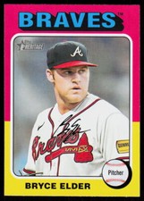 2024 Topps Heritage Bryce Elder #329 BASEBALL Atlanta Braves
