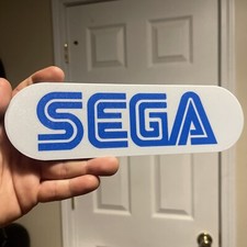 SEGA Logo Signo Fan Art Impresión 3D 8 Pulgadas Videojuego