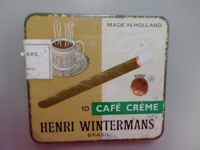 Henri Wintermans Cafe Creme small cigars tin (EMPTY), great home decor item