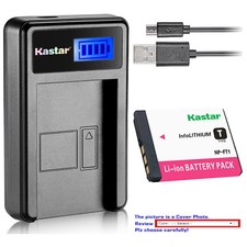 Kastar Battery LCD Charger for Sony NP-FT1 Sony Cyber-shot DSC-T10/P Camera
