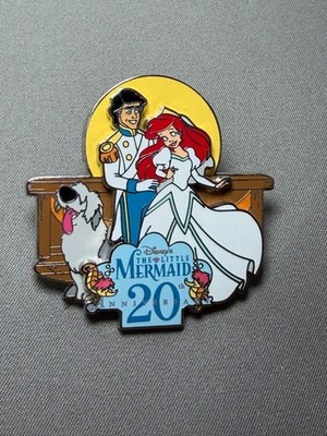 Disney Featured Artist Little Mermaid 20th Anniversary Ariel & Prince LE Pin