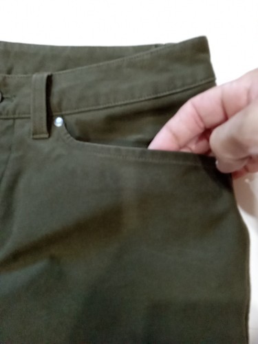 Pantalon Lululemon homme 30x31 vert armée ABC Ultitech coupe slim 5 poches stretch - Photo 4/8