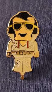 DATE? "ELVIS" Special Shape hot air balloon pin  "S/H COMB"