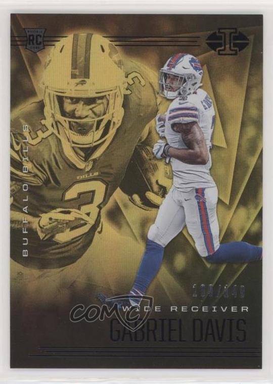 2020 Panini Illusions Trophy Collection Yellow /149 Gabriel Davis #43 02d2