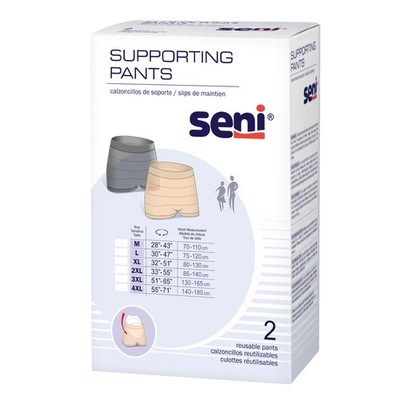 Seni Reusable Knit Pant Boxer Style 3X-Large S-3X02-US1 2-Pack