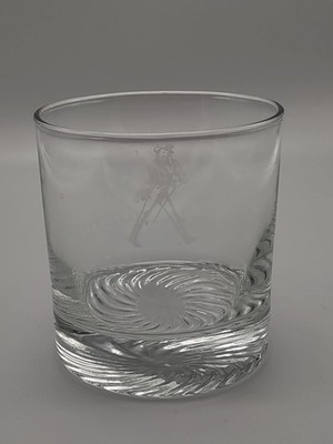 Johnny Walker Distillery Collectible Promotional Clear Whiskey Glass.