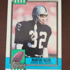 Topps 1990 Marcus Allen #289 Los Angeles Raiders NFL Base Set Football Card