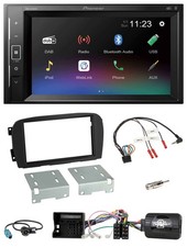 Pioneer DAB Lenkrad 2DIN Bluetooth USB Autoradio f&uuml;r Mercedes SL R230 2000-2006