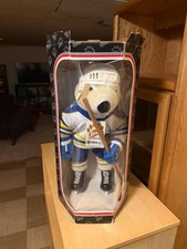 Vintage Sabres HOCKEY 1992 Bobo the Pro Bear Plush NHL Uniform RARE