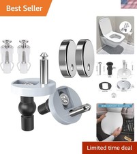 Toilet Seat Hinge Bolts Kit Compatible With Most Toilets 14-16mm Holes 2 Pcs
