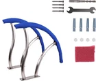 Pool Handrail, 2Pack 30"x30" Swimming Pool Stair Rail 250LB, 304 Stainless Steel