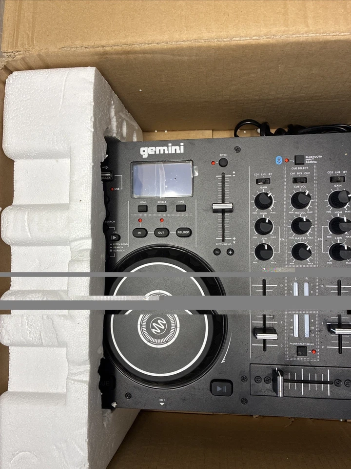 Gemini CDM-4000BT 2-Ch Dual CD/USB DJ Media Player Bluetooth Streaming Mixer - Image 2 of 4