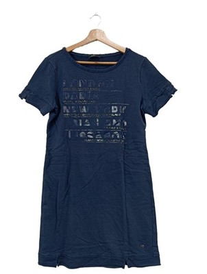 MONARI Kurzarmkleid Damen Kleid Gr. DE 40 blau Casual-Look