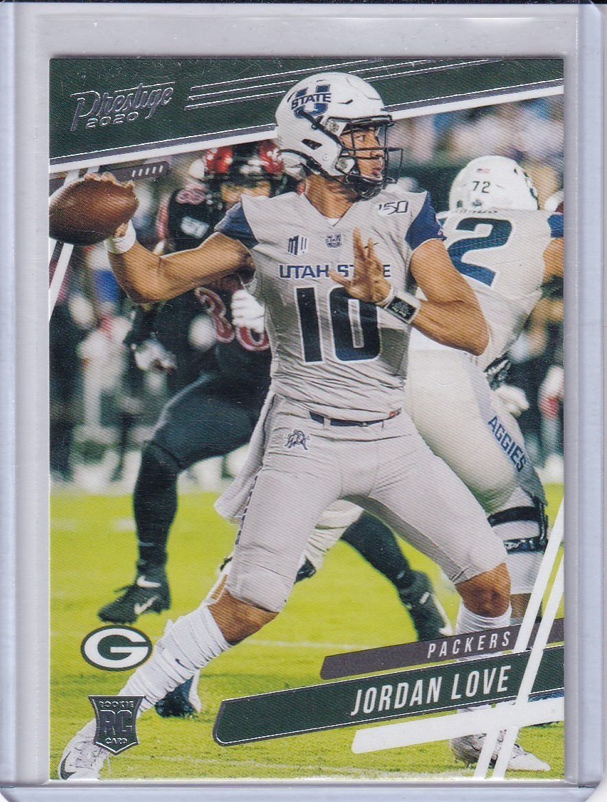 2020 Panini Prestige Jordan Love #261 Rookie RC Green Bay Packers Utah State