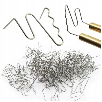 RS88 Kunststoff-Reparaturklammern 0,8mm 100 Stück flach gewellt Hot Stapler KFZ