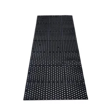 tonchean Rubber Floor Mat with Drainage Holes 83x36x0.4in Commercial Anti-Fat...