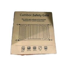 Cumbor WHITE Safety Gate 29.7" Wide x 57"