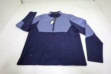 Greyson Gratiot Hybrid 1/4 Zip Pullover Mens Size Medium Blue 690C 01283741