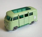 Vintage Lesney Matchbox Volkswagen Caravette #34 Green Bus Gray Wheels HAS DOORS