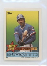 1989 Super Star Sticker Back Cards Andre Dawson Jose Lind Lee Smith #48 HOF 05w6