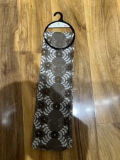 Orla Kiely Uniqlo Brown Multi Lattice Flower Print Scarf Stole Wrap Shawl BNWT