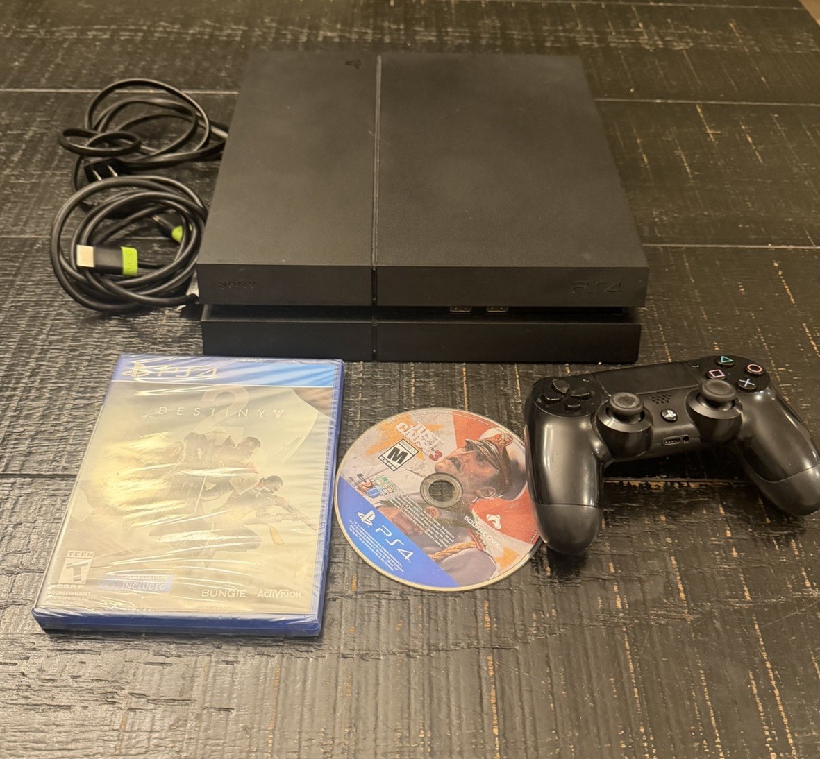 Sony PS4 500GB Console CUH-1215A Matte Bundle - DualShock 4, Sealed Destiny Game