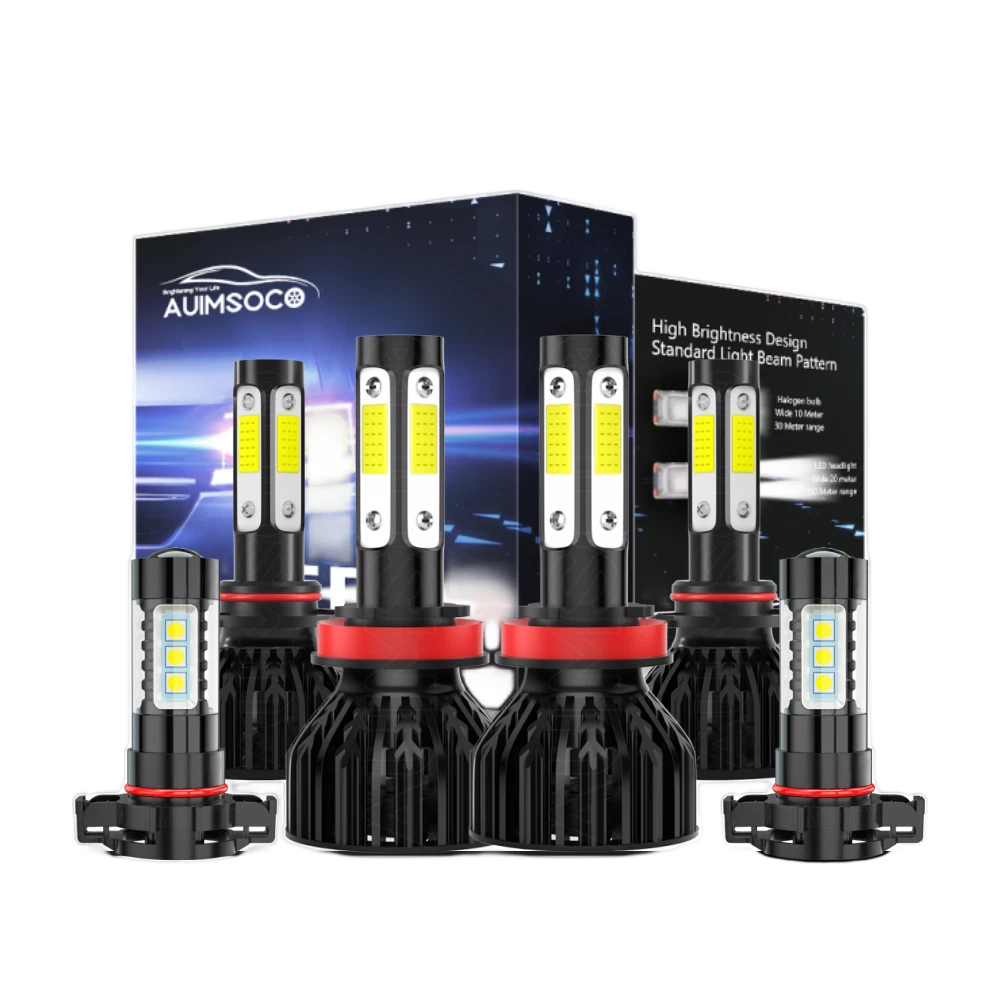 For Chevy Tahoe LTZ Sport Utility 2007-2015 6000K LED Headlights Fog Light Bulbs