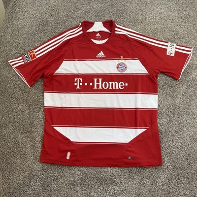 Bayern München Adidas Fußball Trikot, Trikot 2007/2009 Home Uk 2XL Rot Nr 12 Andy