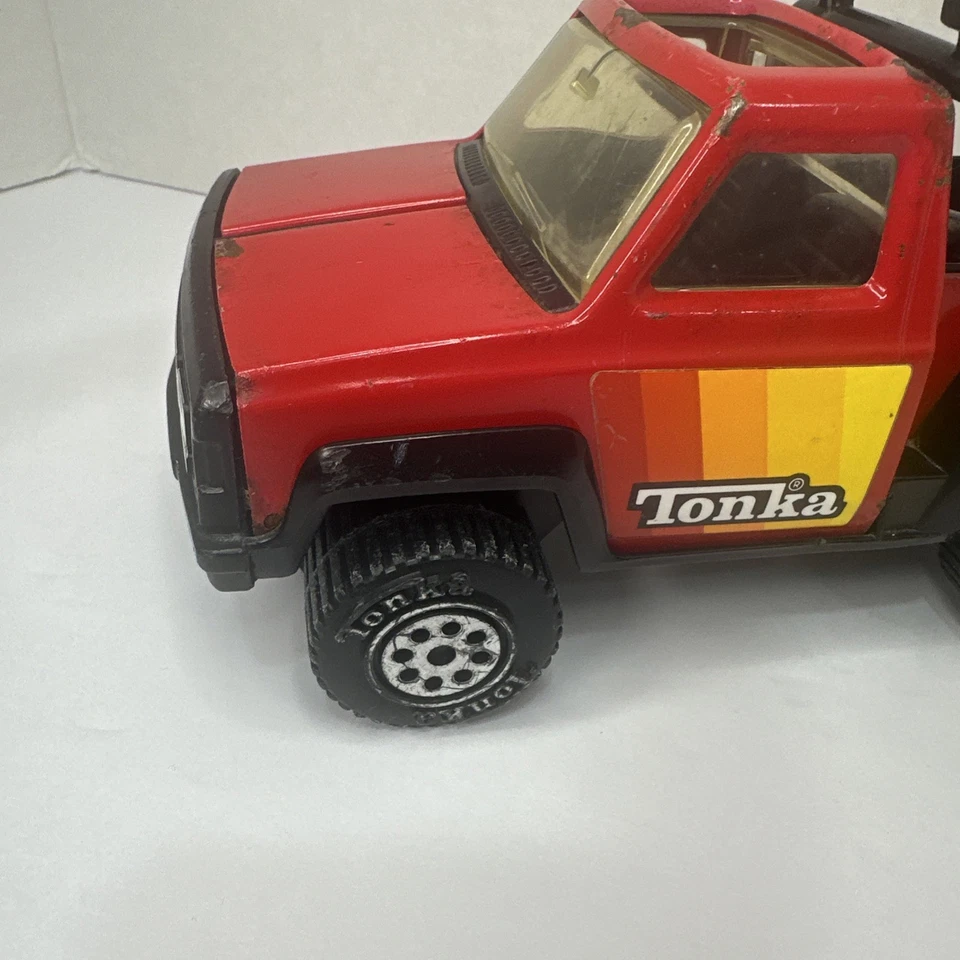 Camioneta pickup Tonka vintage 1979 acero/plástico roja Step Side coleccionable  Foto 4 de 4