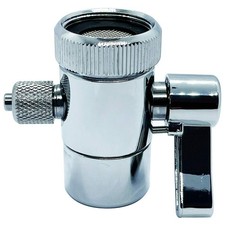 Kitchen Sink Faucet Water Filter Diverter Valve for Push on 1/4 inch Tubing P...