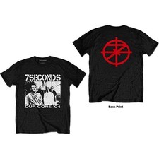 Image of 7 Seconds Unisex Adult T-Shirt Our Core (Back Print) Black (XXL)