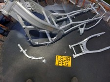 Rg 125 Fun Frame Swing Arm and reg plate  Powder Coated