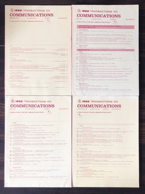 1981 IEEE Transactions On Communications - Lot of 4