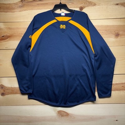 Michigan Wolverines Warm Up Shirt Medium Blue Majestic Baseball Batting Cage