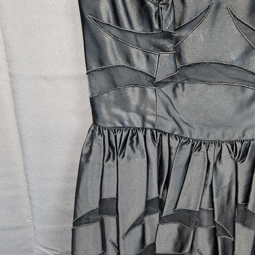 Rare Vintage Sylvan Rich for Martini Black Metallic Dress Wednesday Adams - Picture 4 of 18